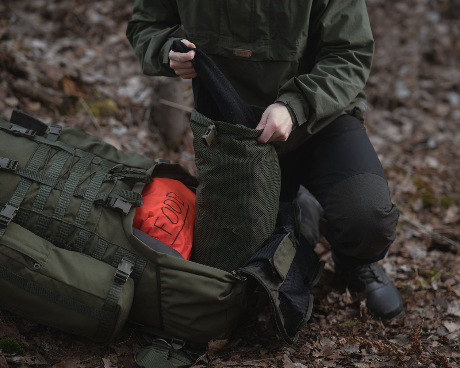 Rolltop Stuffsack, mesh