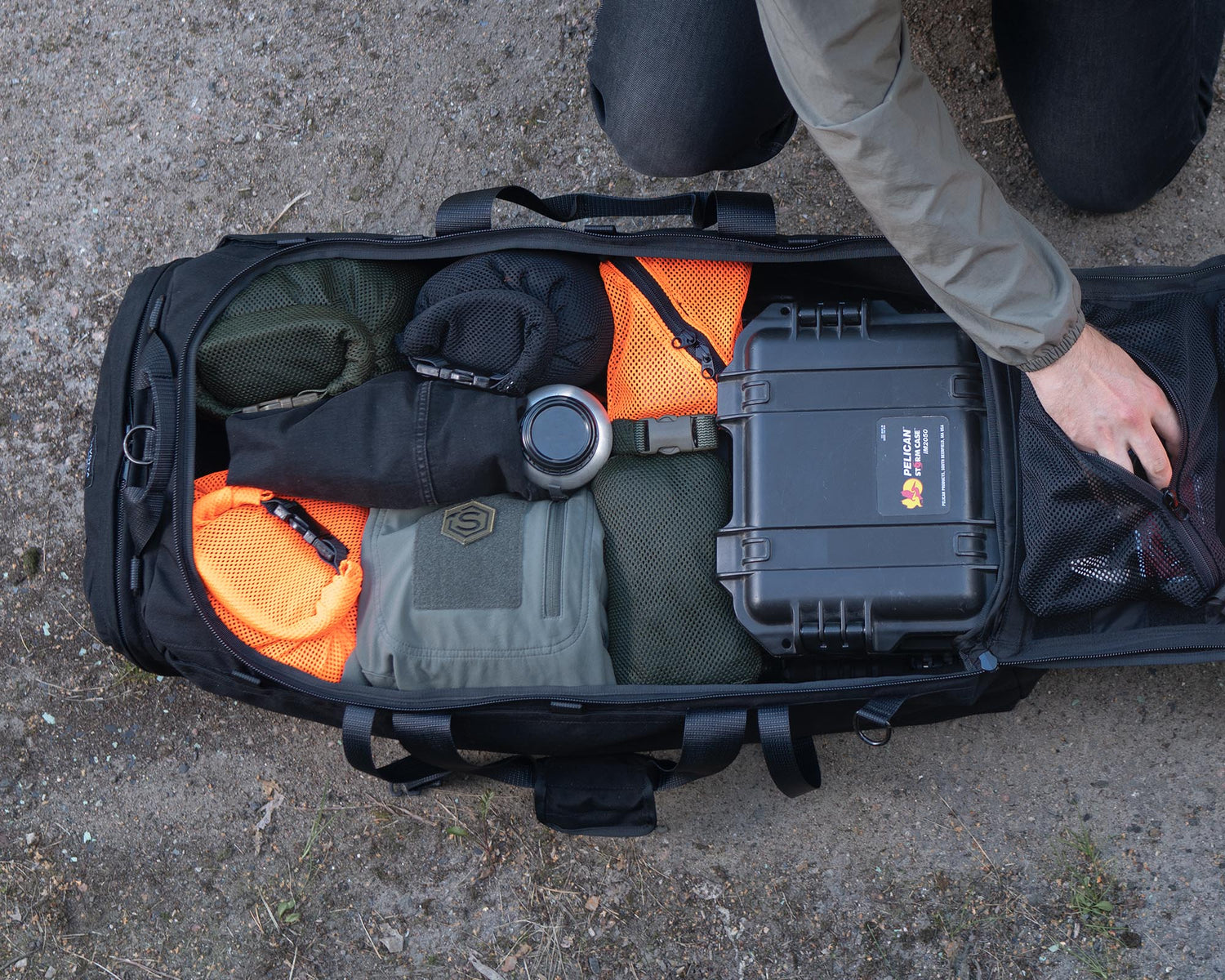 Rolltop Stuffsack, mesh