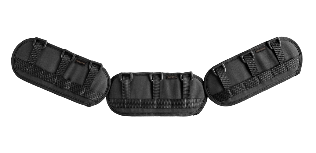 Black Savotta Valjas 3-piece belt pad