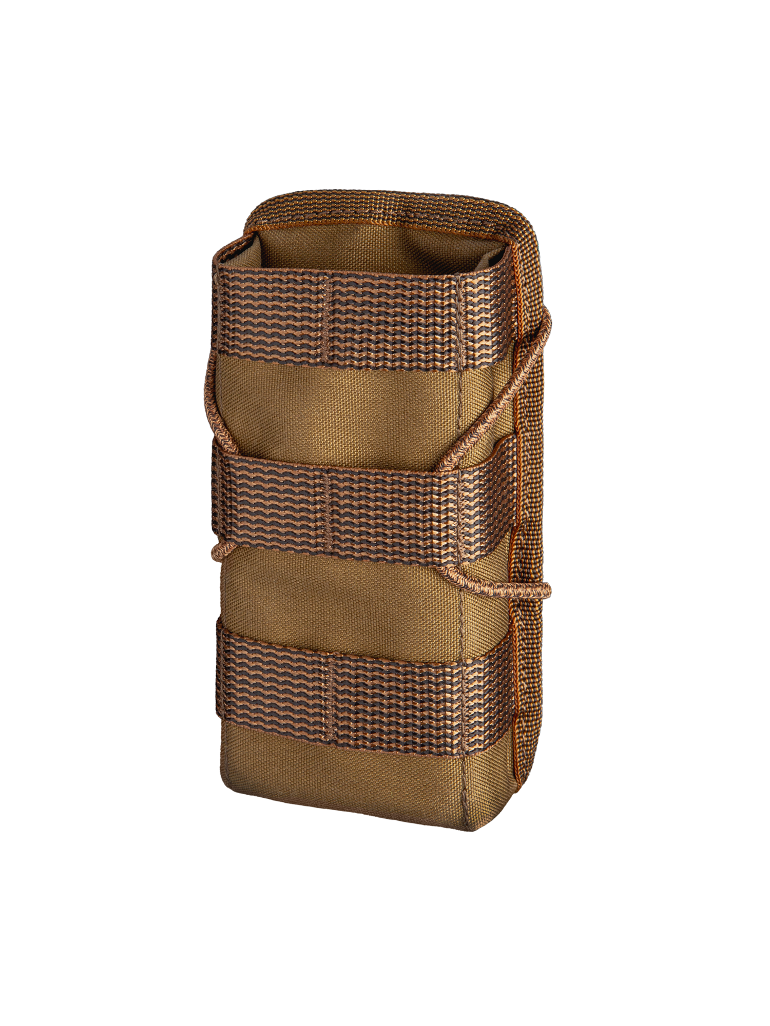 Savotta open top AR15-AK mag pouch in a brown variant