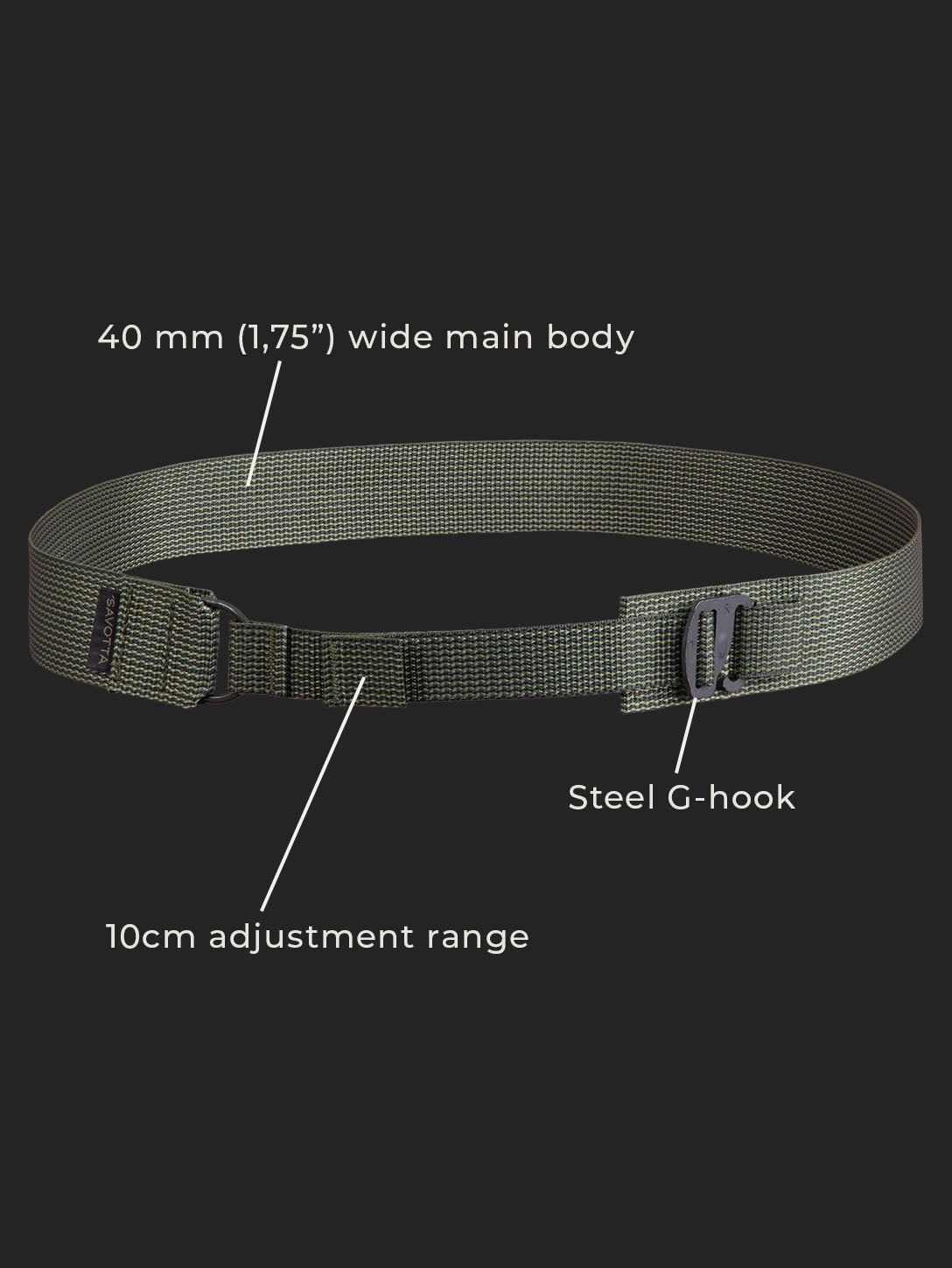 G-hook trouser belt