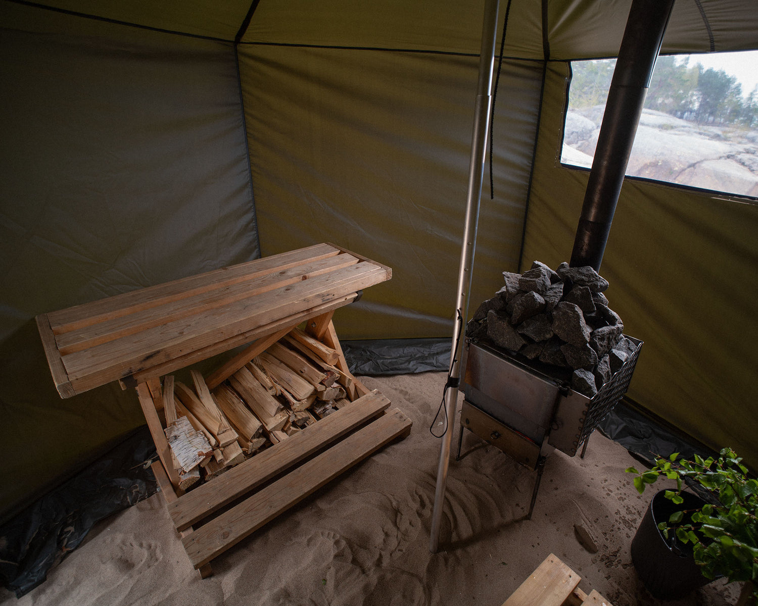 Hiisi 4 sauna tent