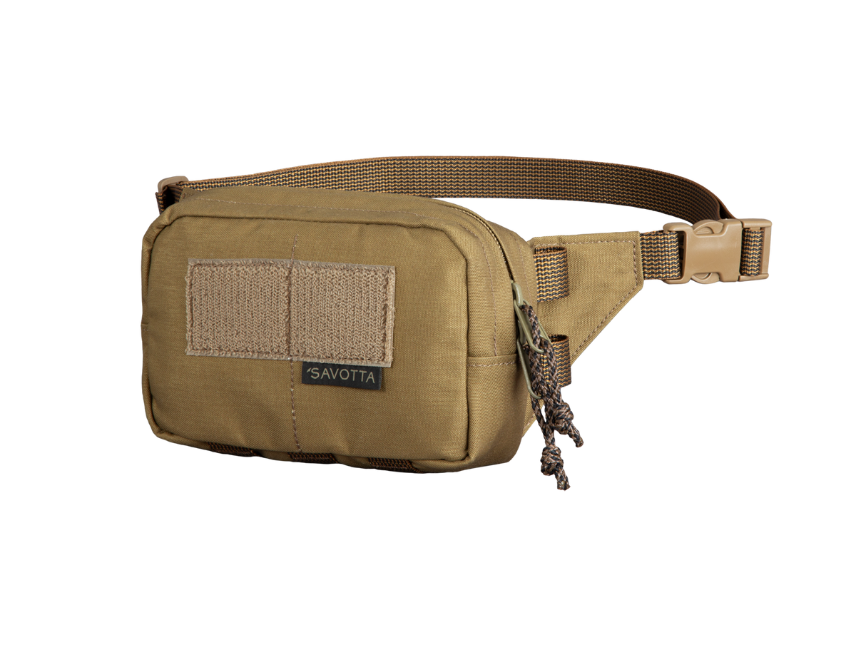 Savotta Suur-Kukkaro hip pack in a brown variant