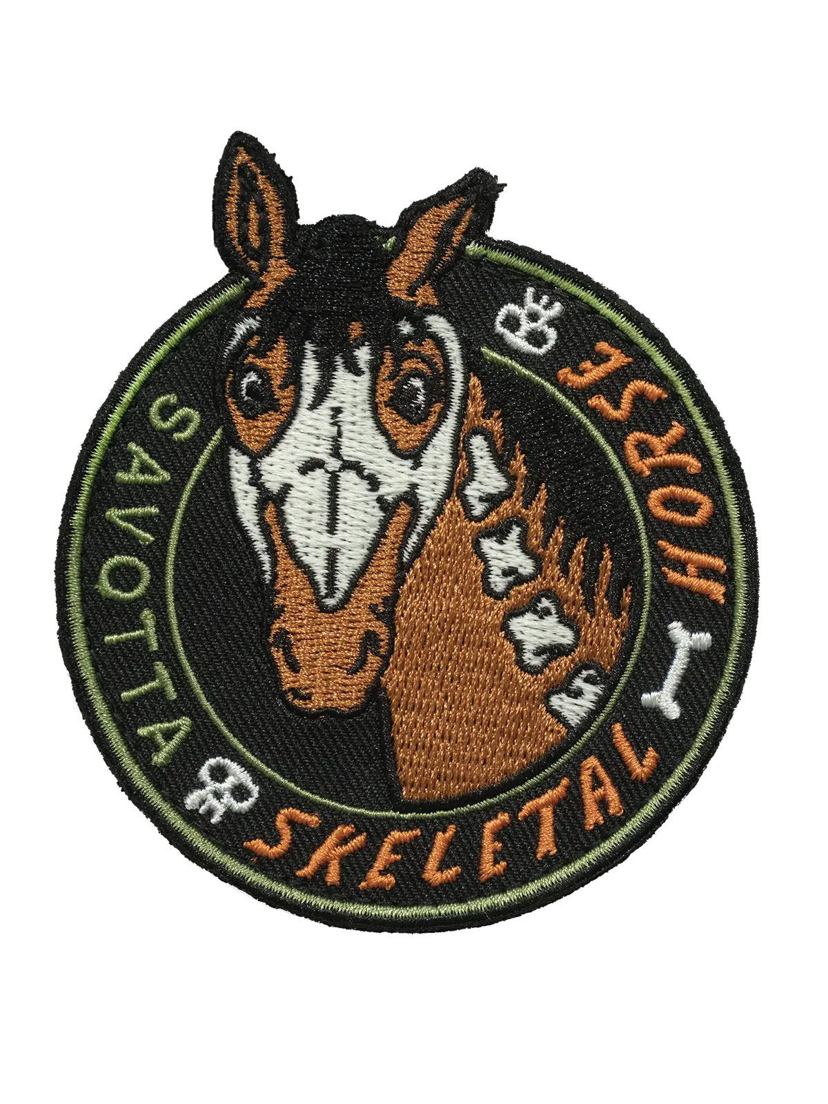 Skeletal horse patch