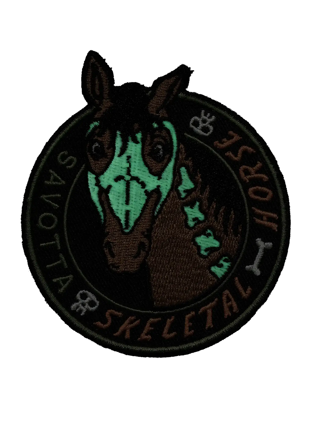 Skeletal horse patch