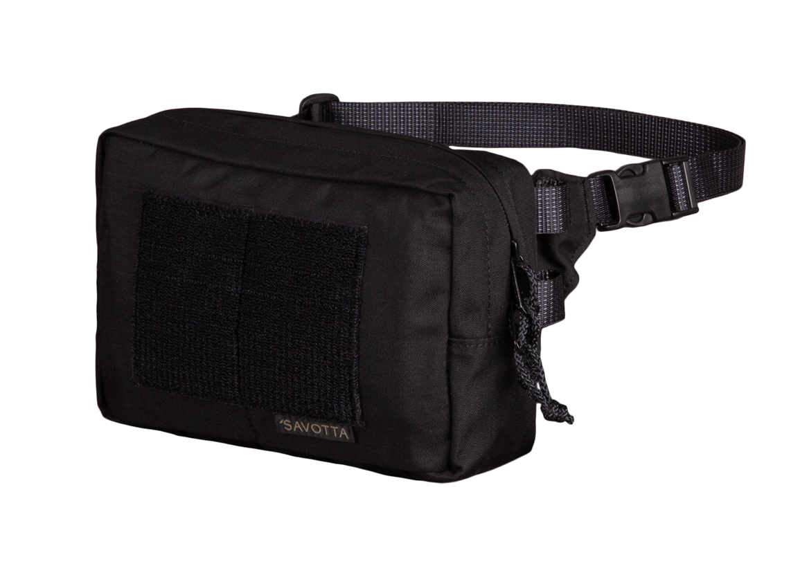 Savotta Suur-Kukkaro hip pack in a black variant