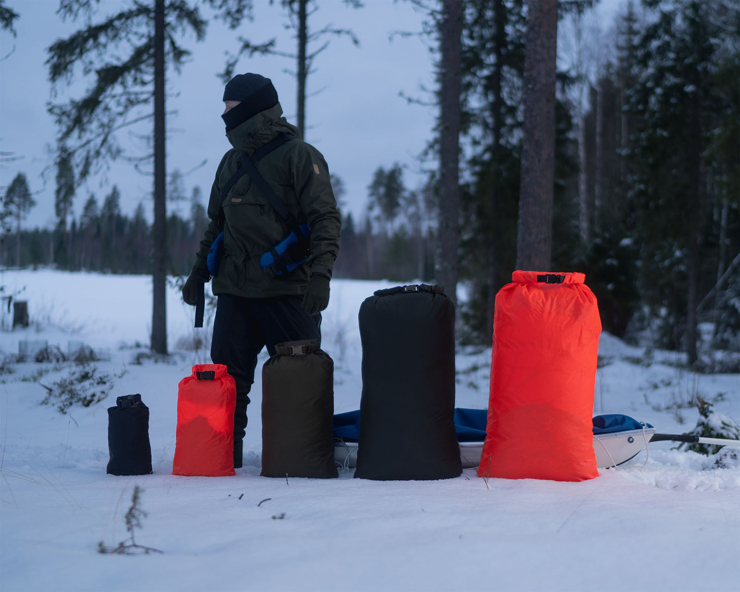 Rolltop stuffsack, 210D