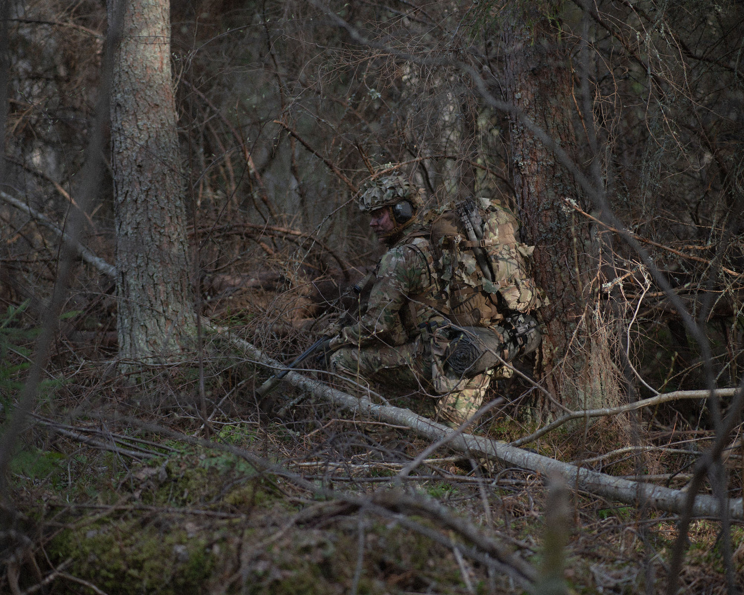 Helmet camo scrim