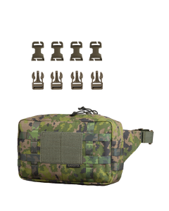 Savotta Askare hip pack backpack attachment bundle in M05 woodland variant