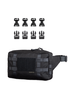 Savotta Askare hip pack backpack attachment bundle in a black variant