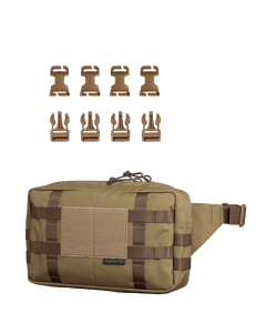 Savotta Askare hip pack backpack attachment bundle in a brown variant