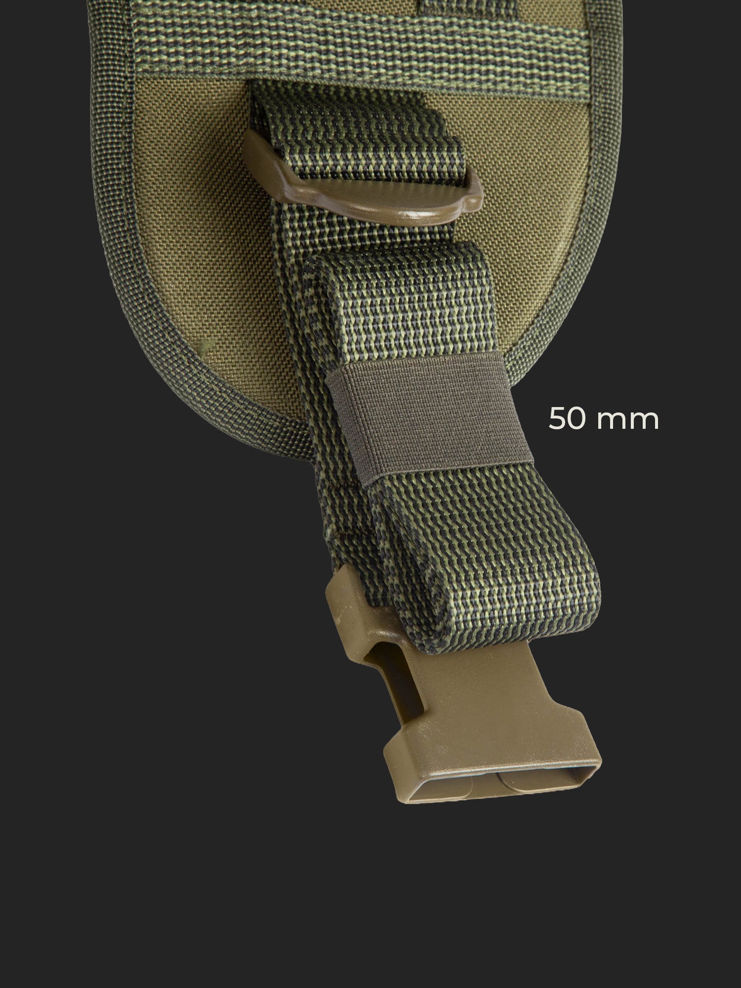 Savottta Elastic strap keeper 50 mm on a Savotta backpack hip belt