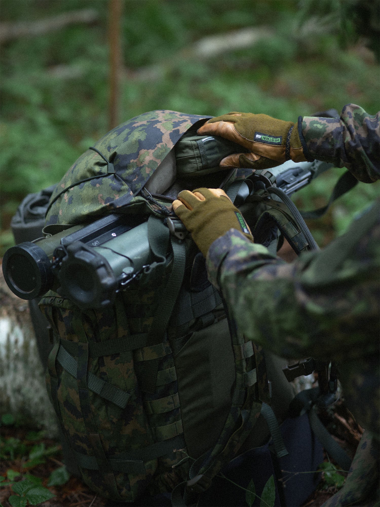 Kantamus 60L, camo backpack