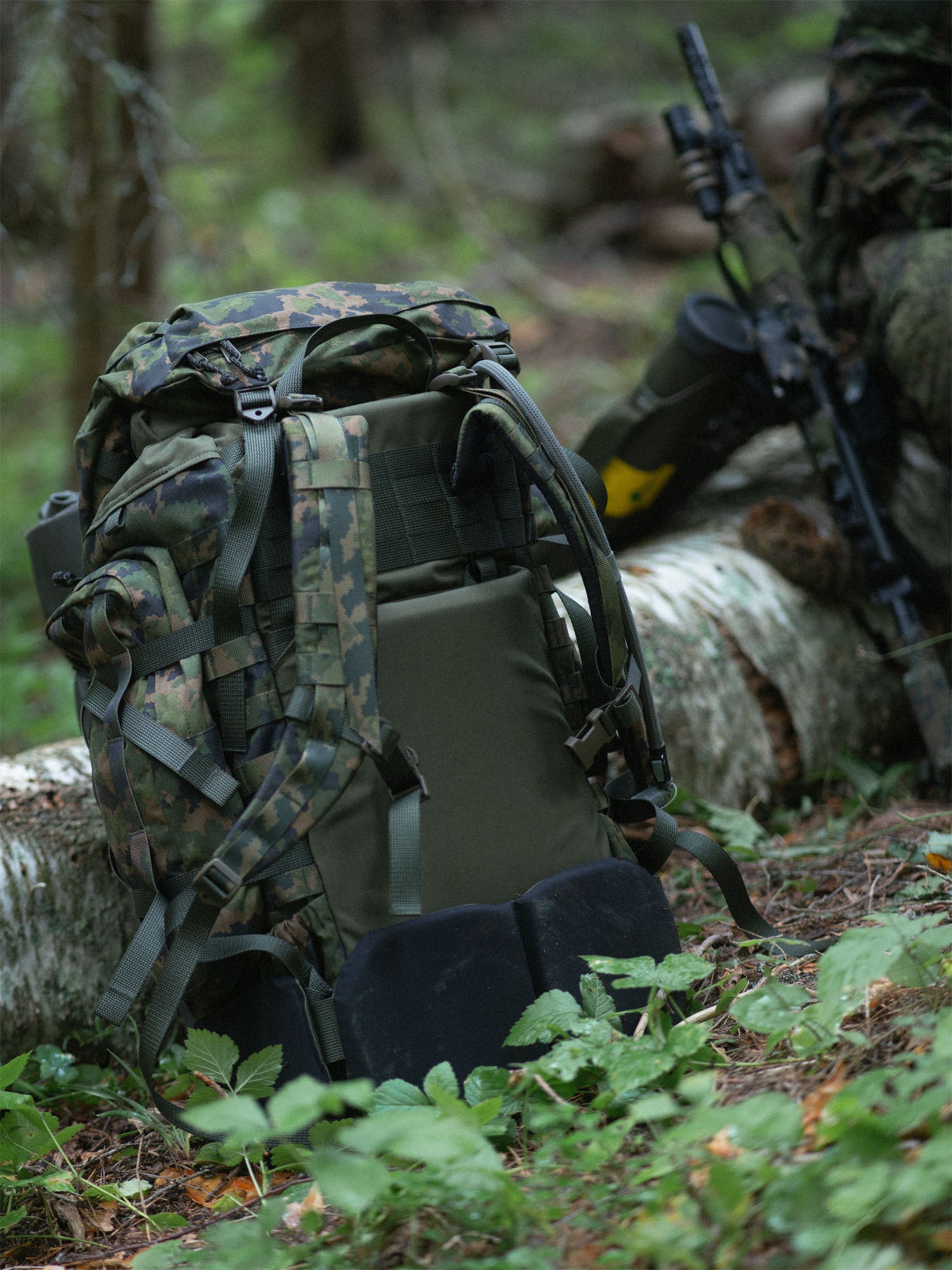 Kantamus 60L, camo backpack