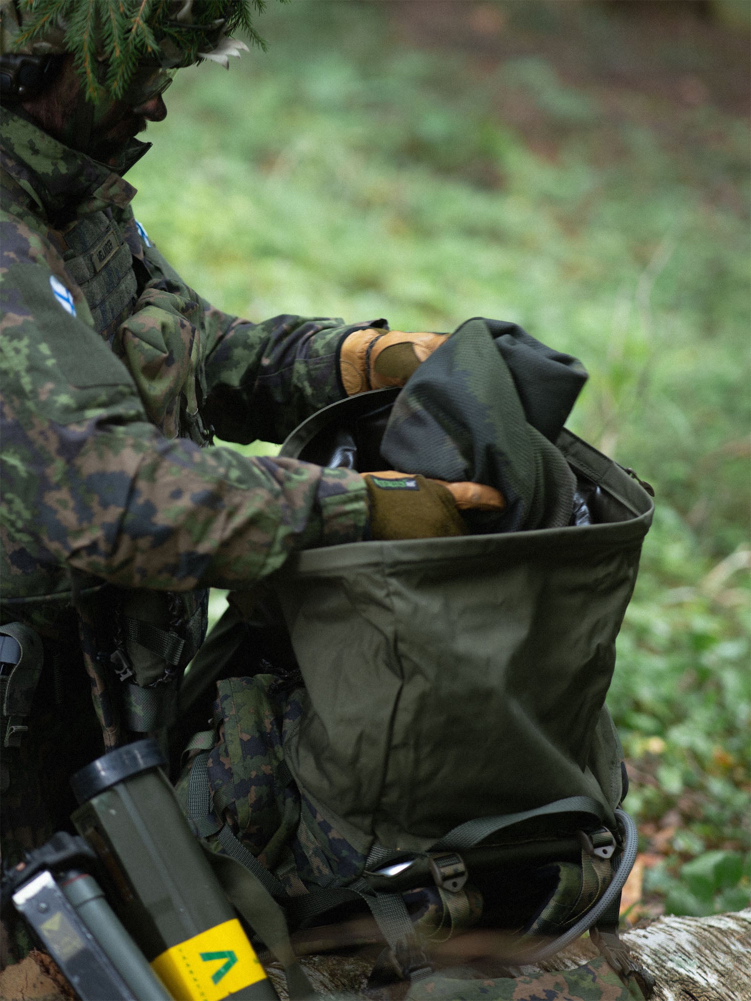 Kantamus 60L, camo backpack
