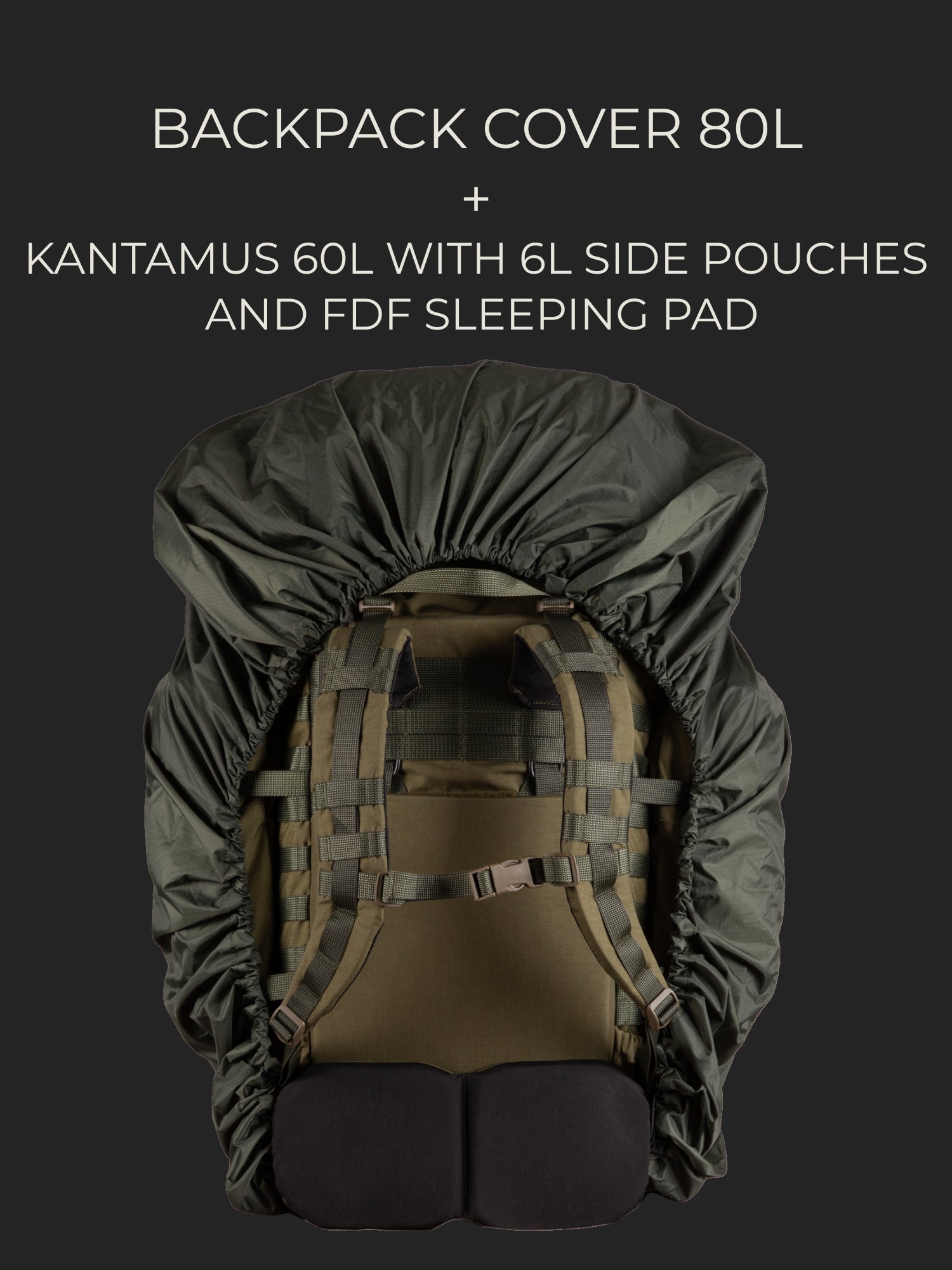 Backpack cover, 80L